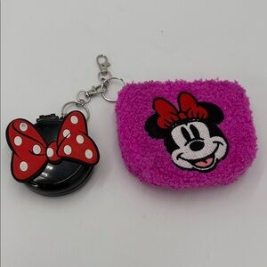 Minnie Mouse Comb and Pink Coin Purse Set